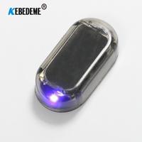 Solar & USB Power Car Alarm Wireless Warning Security Light  for 12V-36V Car Simulated Dummy Anti-Theft Caution Lamp LED Flashin