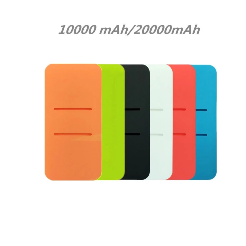 Silicone Protector Case Cover Skin Sleeve Bag for New 2 10000/20000mAh Dual USB Powerbank Accessory