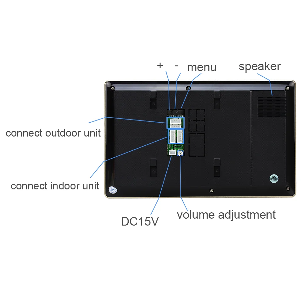 Vigtech 7 "Bedraad Kleur Video Home Intercom Multii Monitor Intercom Deurtelefoon Systeem Rfid Cardreader Ir Nachtzicht Waterdichte