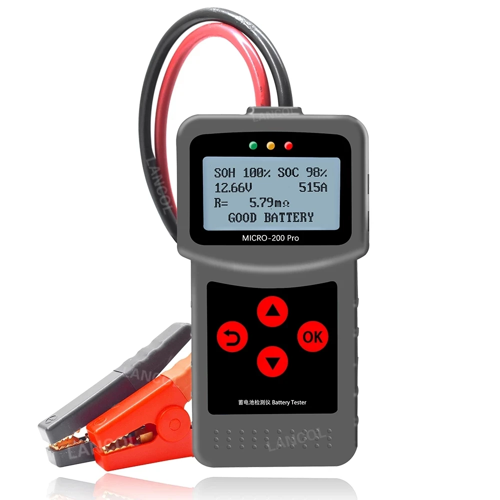 Good news12V Battery Tester AnalysCar Automotive Battery Tools Mciro200Pro Auto Factory Diagnostic Tools For Battery Life Tester