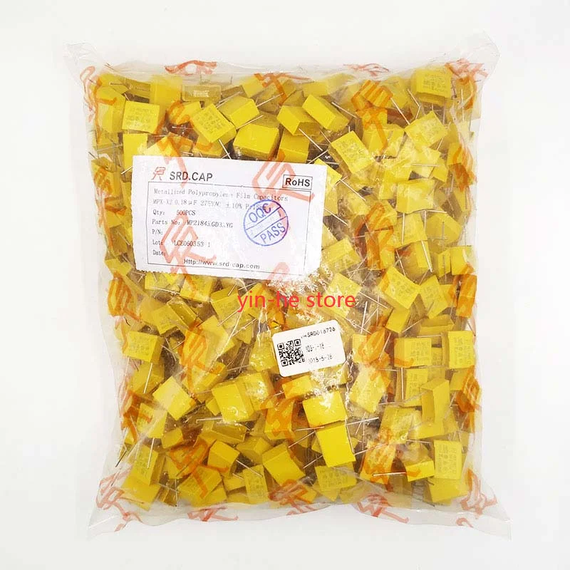 20PCS MP2184KGD3XYG  Safety capacitor X2 184K/275V ±10% 18*7.5*13.5/P=15