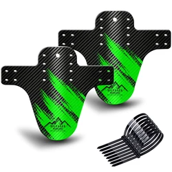 Fiets Spatbord 7 Kleuren Fiets Fenders Kwaliteit Carbon Fiber Voor Achter MTB Mountainbike Spatbord Fiets Accessoires: