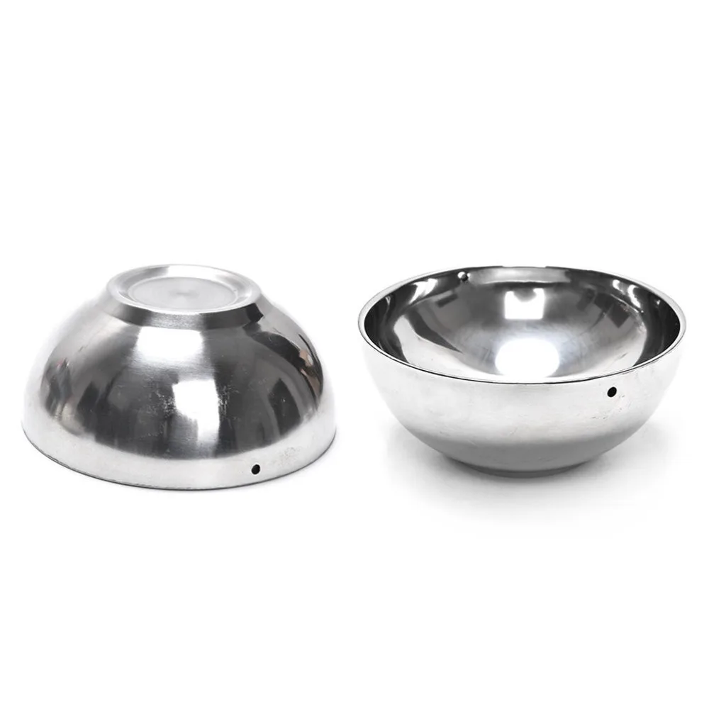 2PCS Silver Magic Water Bowl Water From Above Bowls Close Up Magic Tricks For Professional Magician