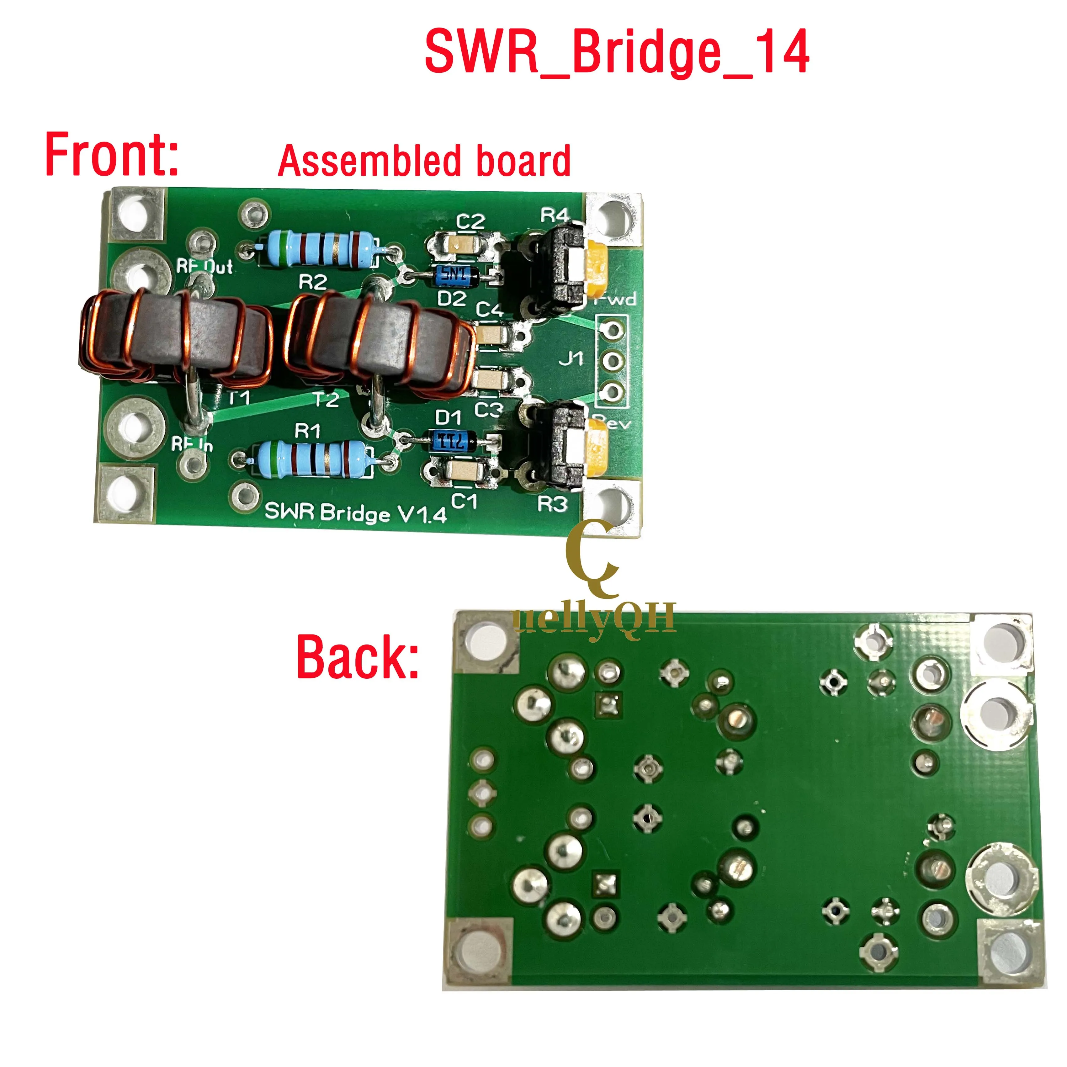 New 1.8M-30MHz 3.5-30MHz SWR Bridge RF SWR Reflection Bridge For RF Network full kits