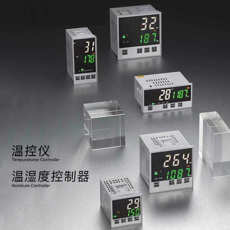 K E J PT100 CU50 Panel Meter Pengendali Suhu Digital Termostat PID Input Universal Regulator Termal dengan Keluaran Alarm