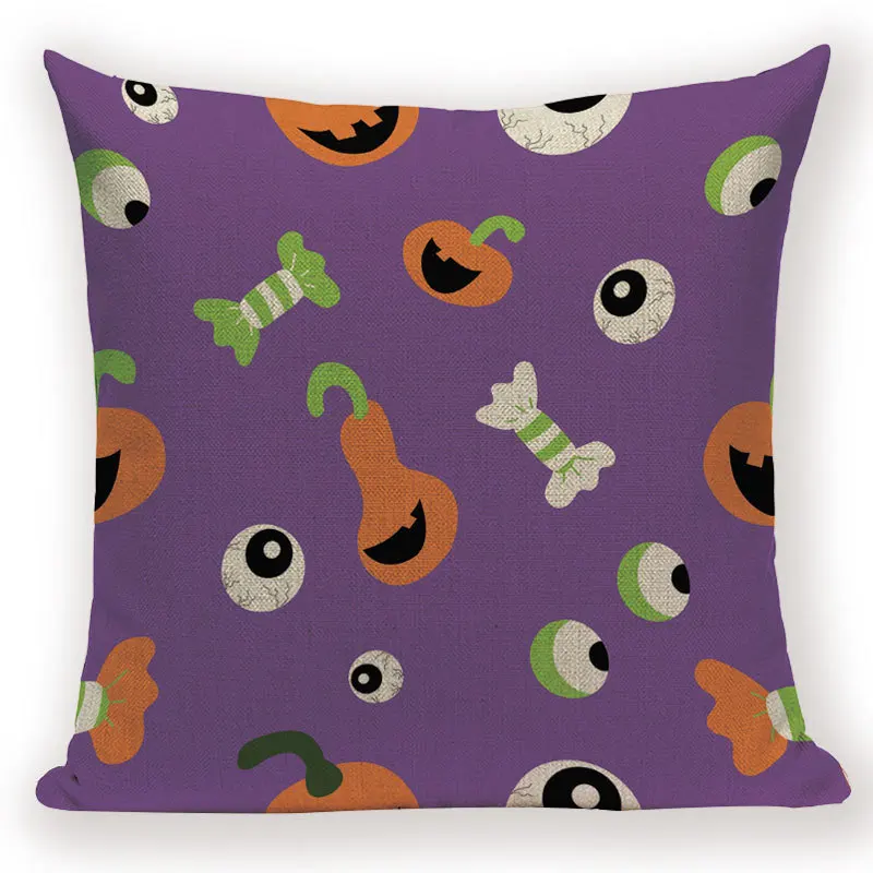 Merry Halloween Trick or Treat Happy Halloween Demon Creative  Festival Decor Home Adult Birthday Decoration Bed Cushion Cover