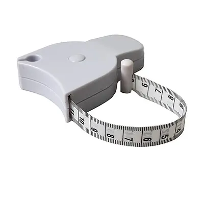 White PVC Body Fat Caliper Measure Tape Tester Fitness For Lose Weight For Body Building Portable Fitness Equipmnet