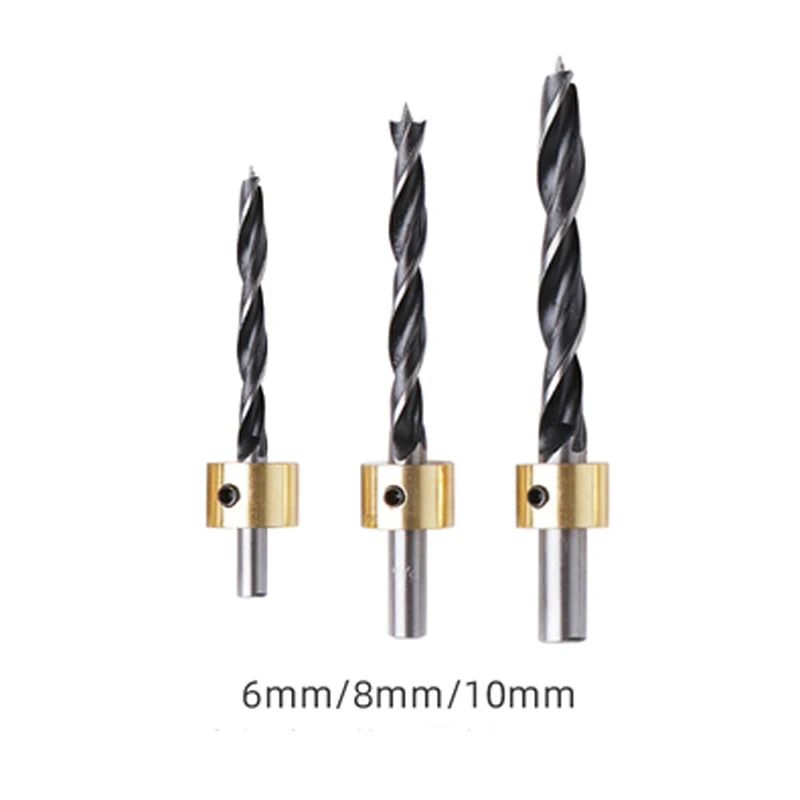 

6mm/8mm/10mm woodworking drill bit For Blind hole positioning drill woodworking DIY tool