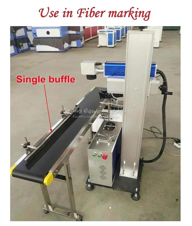 1000mm Single Buffles  Electric Conveyor Belt Machine Stainless Steel Mini Belt inkjet Conveyor Printer for Food Drinking Stiker