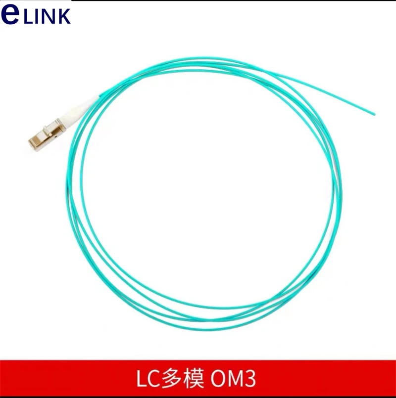 LC 광섬유 피그테일 오렌지 아쿠아 레드 케이블, 무료 배송, 0.9mm OM1 OM2 OM3 OM4 50 개 LC/UPC 1m 1.5m