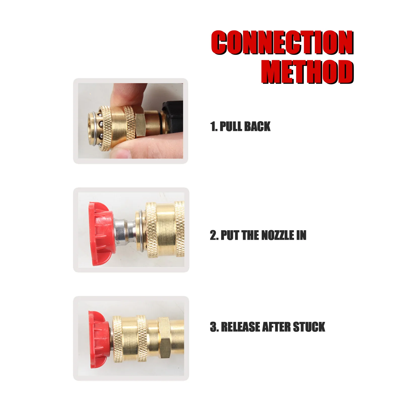 5 Stks/set Auto Wassen Nozzles Hogedrukreiniger Nozzle 1/4 "Quick Connector Metal Jet Lance Hoge Spray Tips Meerdere Graden