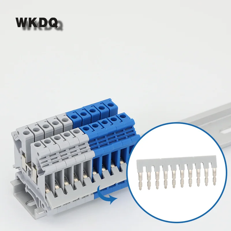 1Pc EB10-6 Jumpers For UK-2.5B/5N UKK/UKKB-5 UDK4 DIKD1.5 Connector EB 10-6 DIN Rail Terminal Block Accessories Insertion Bridge