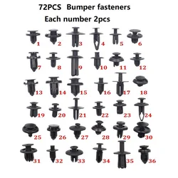 Nieuwe Gemengde Auto Bumper Wiel Wenkbrauw Fender Plastic Fastener Schroef Klinknagel Voor Alle Auto 'S Clip Set