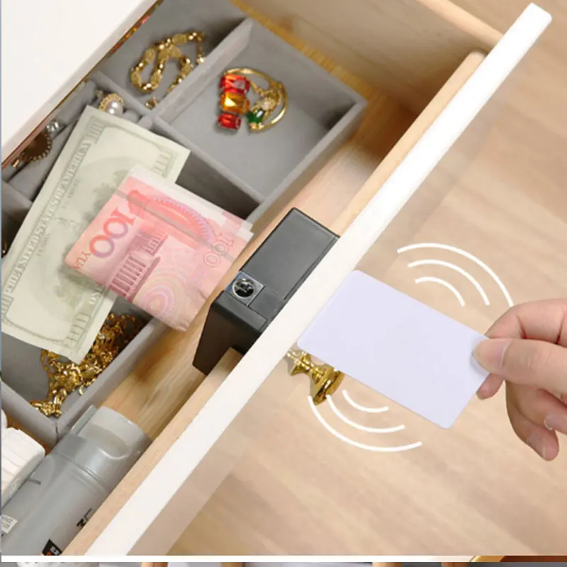 Smart invisible drawer lock Smart cabinet locker lock IC/ID card Electronic furniture wooden door lock