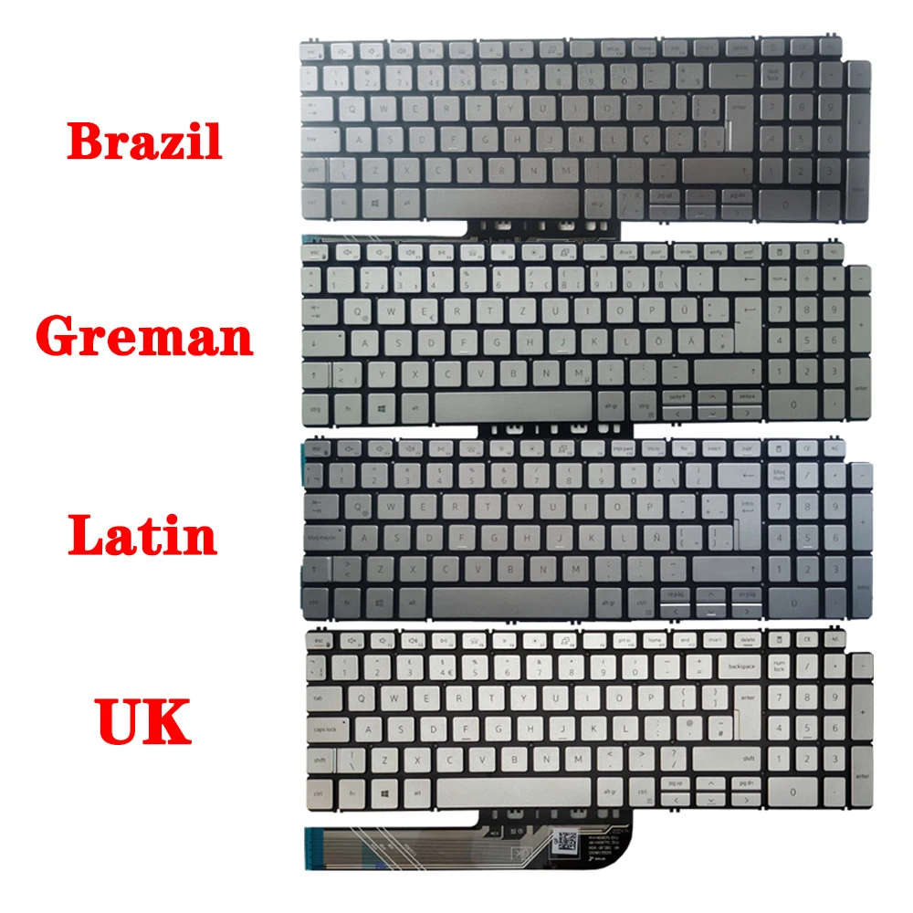 

Backlit UK/German/Latin LA/Brazil BR Keyboard For Dell Inspiron 15-5502 5509 5505 5509 5510 5590 5591 5598 5593 5584 3501 3505