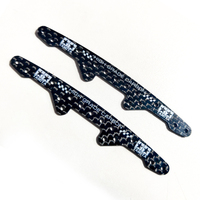 1.5mm Carbon Fiber Lettering Leading Plate Front plate Parts for style RC MINI 4WD Tamiya Car Crawlers