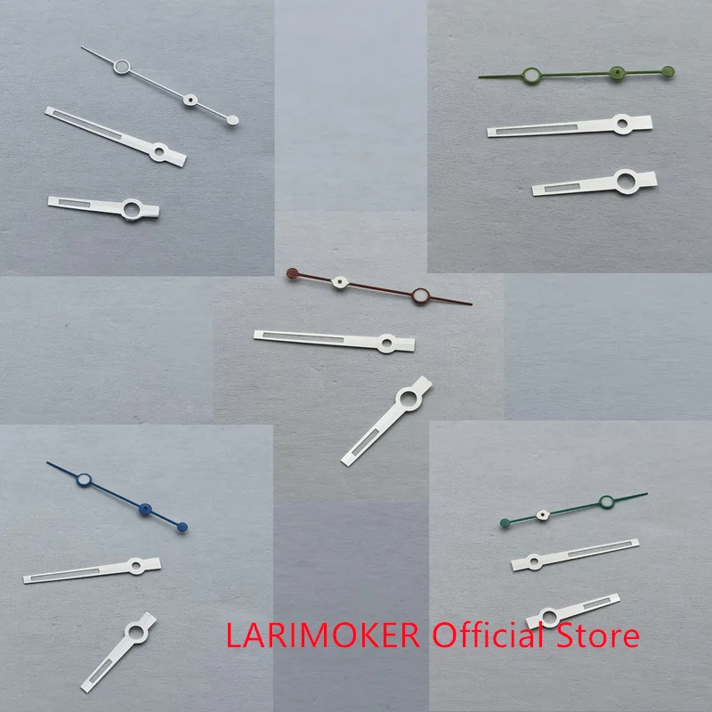 LARIMOKER Watch Hands Three-hand Pointer with Green Luminous for NH35/NH36/2813/8215/eta Man Movement Watch Accessories