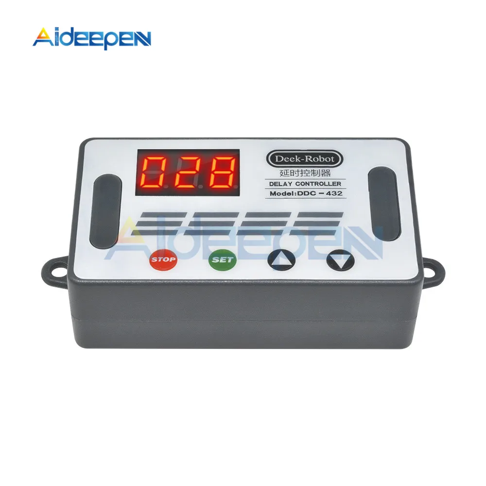 DC 5V-30V Dual-MOS-Zeitverzögerungsrelais, High-Level-Trigger, LED-Digitalanzeige, Zykluszeit-Timer, Verzögerungsschaltkreis, 12V 24V 0-999 – Detail 4