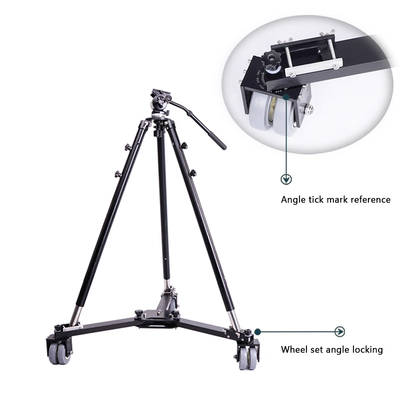 Tripod Camera Spider With Ball head Dolly Steady Load 120 kg Free Shipping