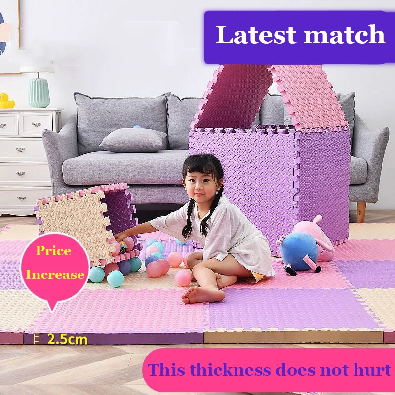 Baby Puzzle Mat 2.5 Cm Play Mat Kids Interlocking Exercise Tiles Rugs Floor Tiles Toys Carpet Soft Carpet Climbing Pad EVA Foam