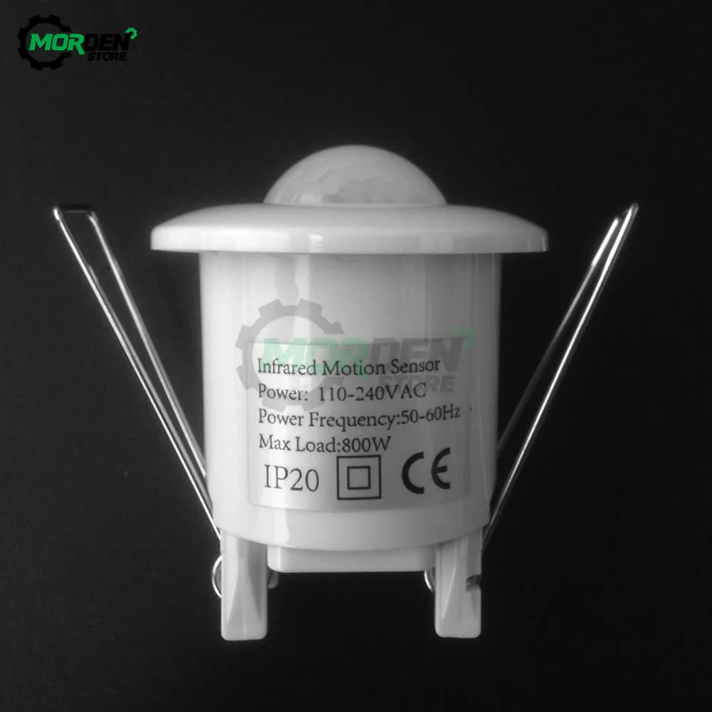 AC110V-240V 50Hz 360 Degree Mini Recessed PIR Ceiling Occupancy Motion Sensor Detector Switch Dropship