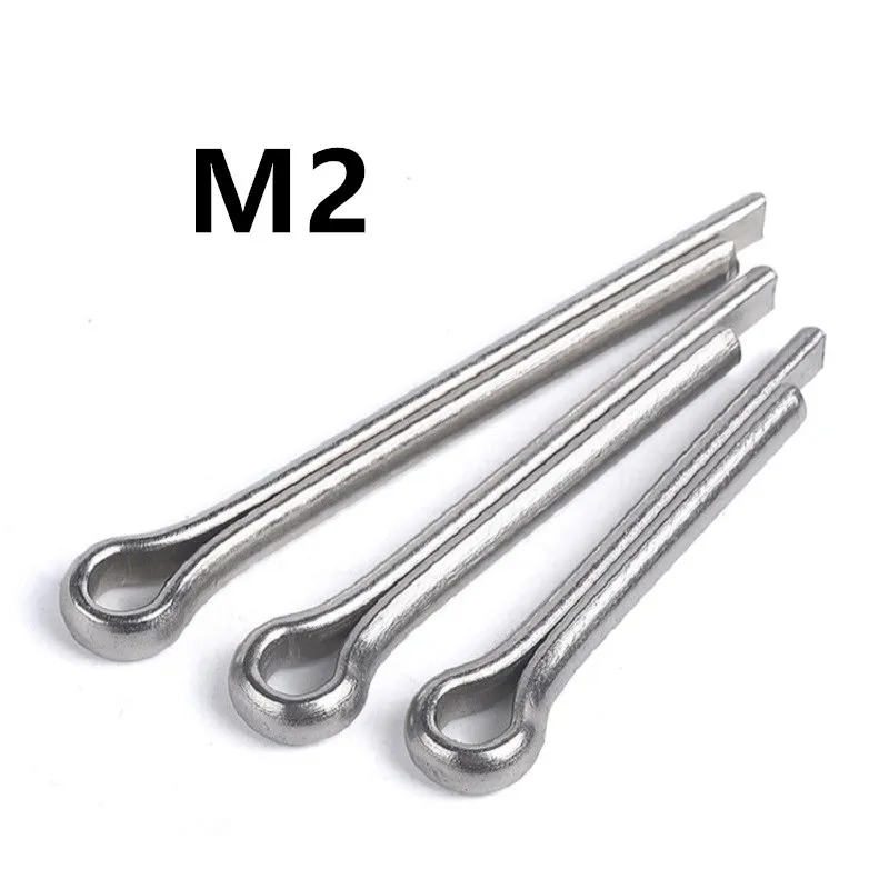 300pcs/lot M2x10/12/14/16/20/25/30mm GB91 Stainless Steel Cotter Pin