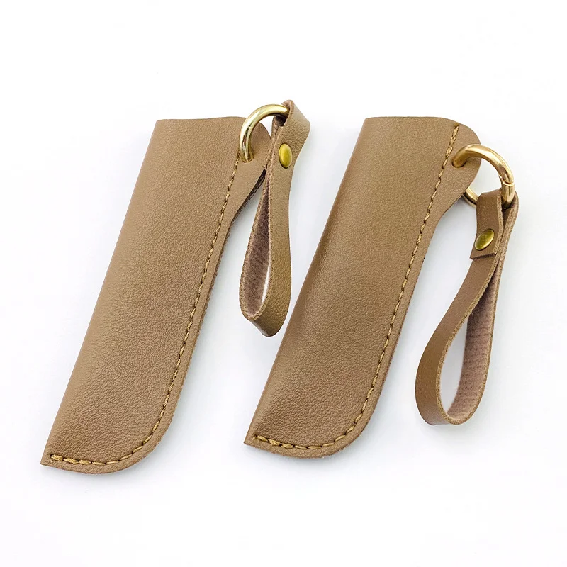 1pc PU Leather Portable Universal Knife Scabbard Sheath Case Cove for Family Straight Fruit Western Chief Knives Meat Cleaver