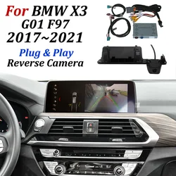 For BMW X3 M G01 F97 2018 2019 2020 2021 Original Screen Upgrade Parking System Back Up Rear View Reverse Camera & Video Decoder