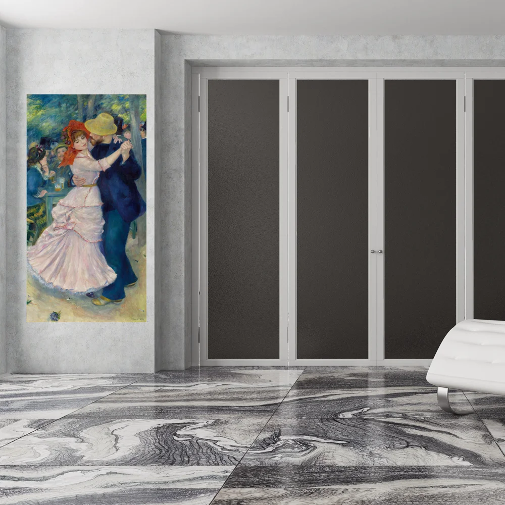 

Retro Artwork Hallway Office Wall Art Auguste Renoir "Dance at Bougival" Picture Poster Print Home Decoration Dropshipping