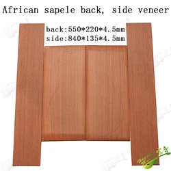 Sapele single board folk classical guitar back board material making accessories side board curved back board sand