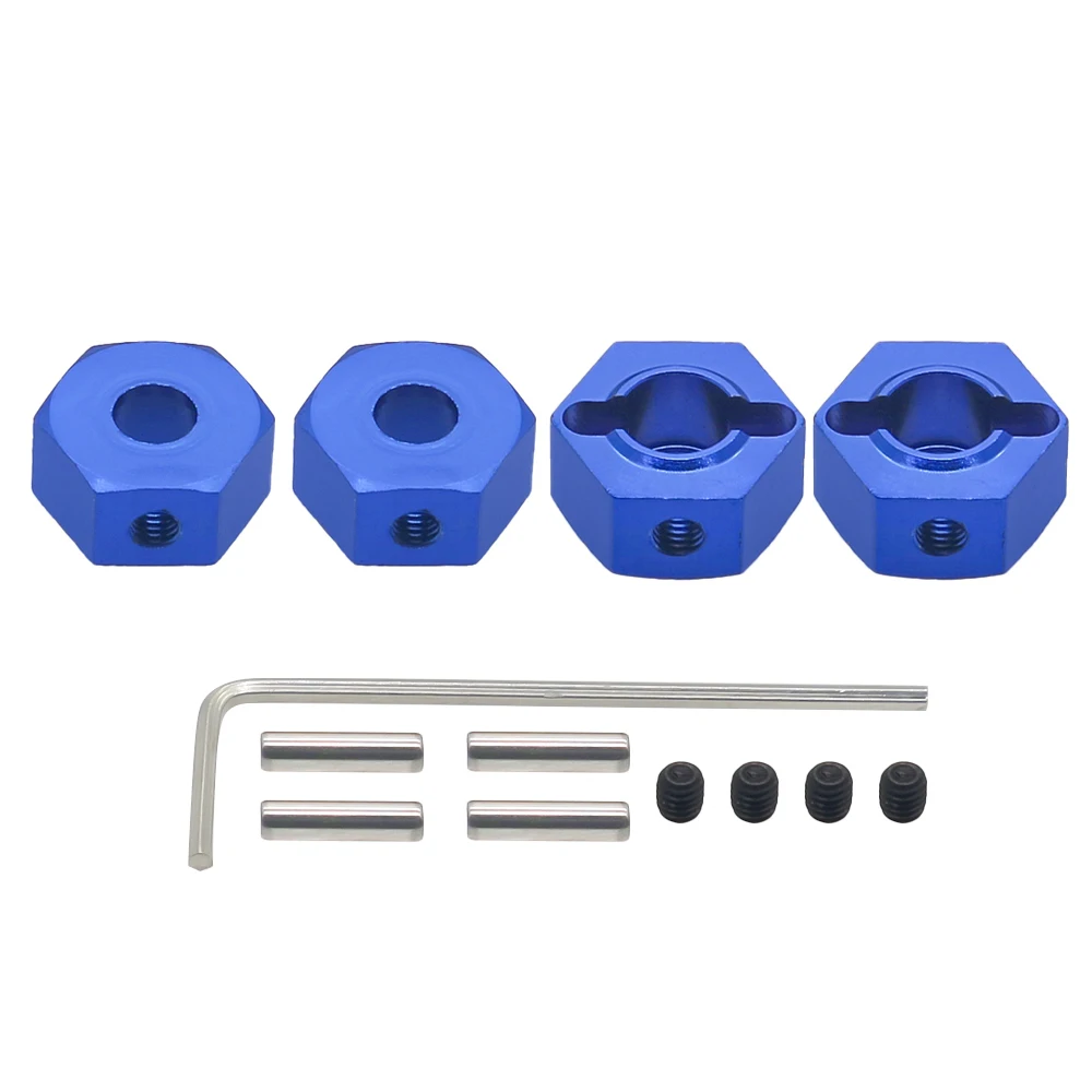 4 pcs/set alloy 12mm wheel hex hub adapter for 1/10 ARRMA 3s&Mega550 Vorteks Senton Granite Big Rock Typhon upgraded parts