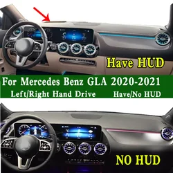 For Mercedes Benz GLA-CLASS H247 180 200 250 2020 2021 Dashmat Dashboard Cover Instrument Panel Pad Dash Mat Anti-Dirt Ornaments