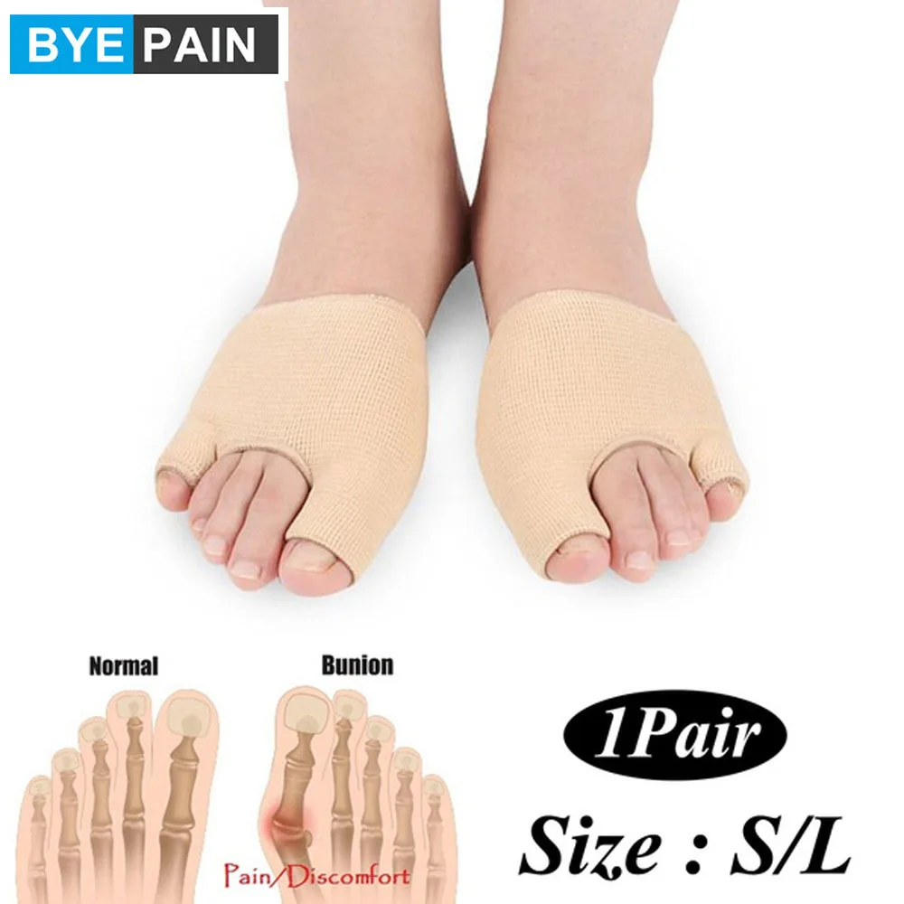 

1Pair Hallux Valgus Correction Braces Big Toe Separators Orthopedic Bunion Corrector Socks Toes Separator Size S/L