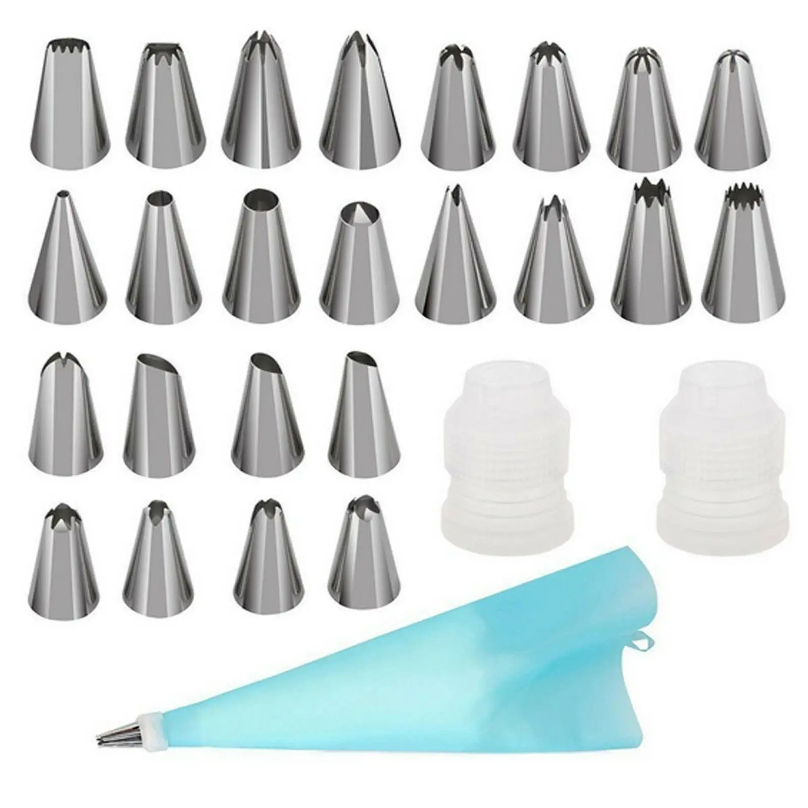 24 PIECES ICING PIPING NOZZLE TOOL SET BOX – CAKE CUPCAKE SUGARCRAFT DECORATING