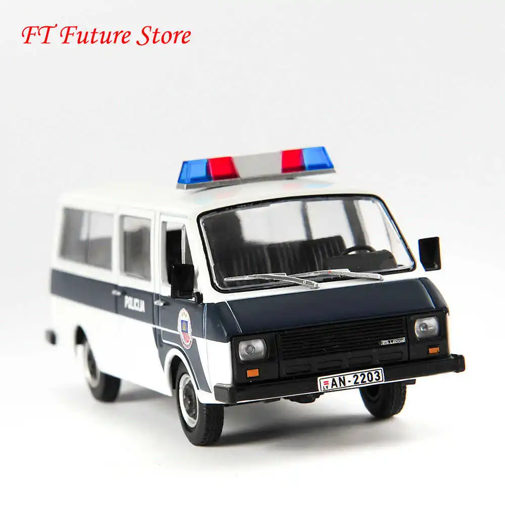 NEW 1/43 Scale RAF 22038 USSR BUS Pollice car Diecast Alloy toy model for collection gift