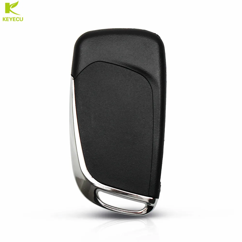 KEYECU Replacement DS Stylish Flip Remote Key 2 Button 433MHZ ID46 Chip CE0523 for Peugeot 207 307 308 407 Citroen C4/C5 /C6/C8