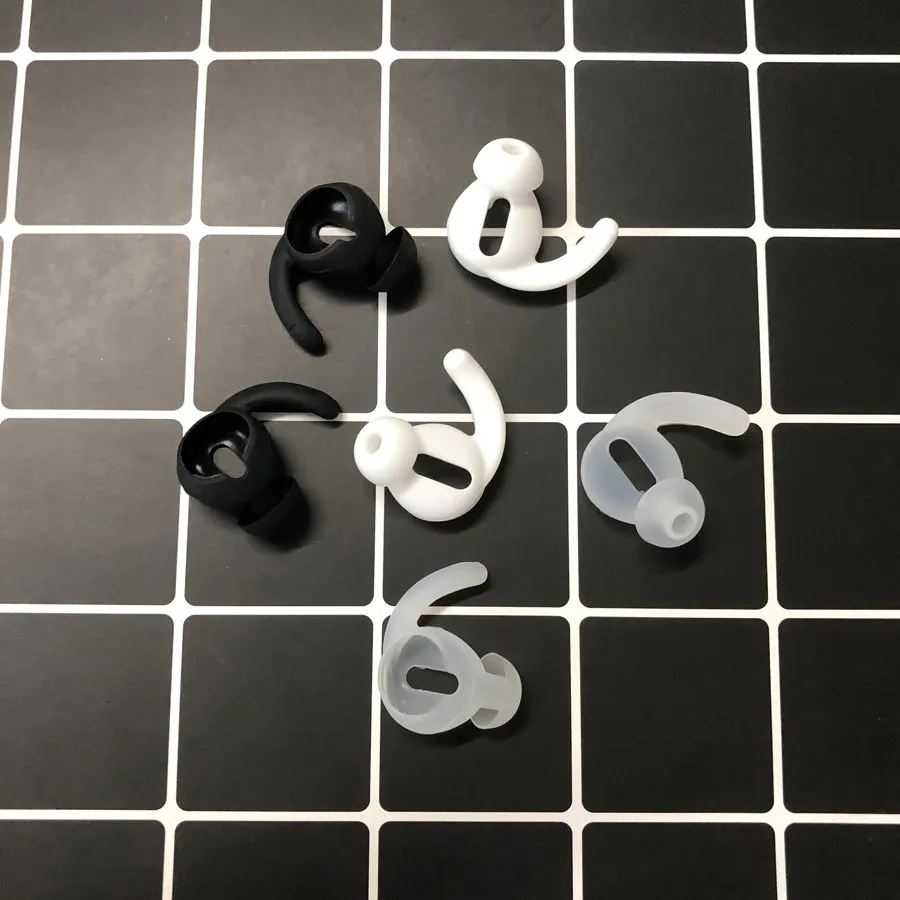 2 Pair Silicone In-ear Headset Earbuds Cover for Xiaomi Airdots Pro 2 Air 2 TWS Earphone Case Eartips Hook for Airdots Accessory