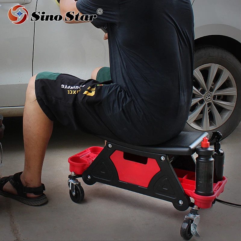 SCCD01 New Design Car Detailing Stool Chair Mobile Rolling Seat Creeper for Mechanics & Detailers