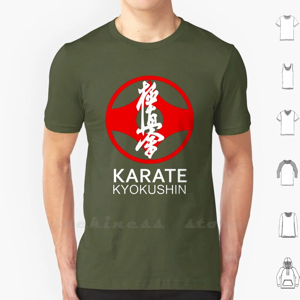 Kyokushin Karate Symbol And Kanji White Text T Shirt Cotton Karate Kyokushin Tiger Japan Asian Martial Arts Martial Red Style