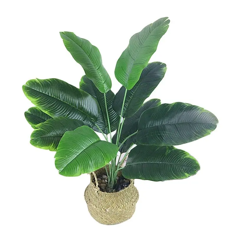 66cm artificial bananeira árvore verde simulação banyan plástico tropical plantas arte paisagismo varanda casa deco acessórios