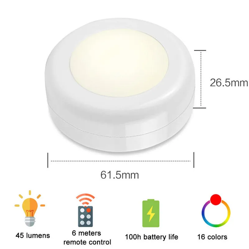 عكس الضوء RGB LED أضواء المطبخ مصباح اللمس الاستشعار خزانة/خزانة/خزانة ليلة ضوء عفريت ضوء مع جهاز التحكم عن بعد 16 اللون