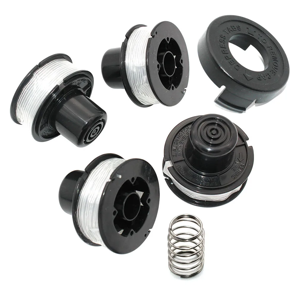 4PKS Spool and Line Bump Feed Fits Black & Decker GL250 GL310 GL360 GLC500 ST200 ST300 ST400 ST1000 Strimmers A6226