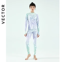 VECTOR – ensemble de vêtements pour femmes, sous-vêtements thermiques, Ultra doux, à séchage rapide, en molleton microfibre, pantalons longs