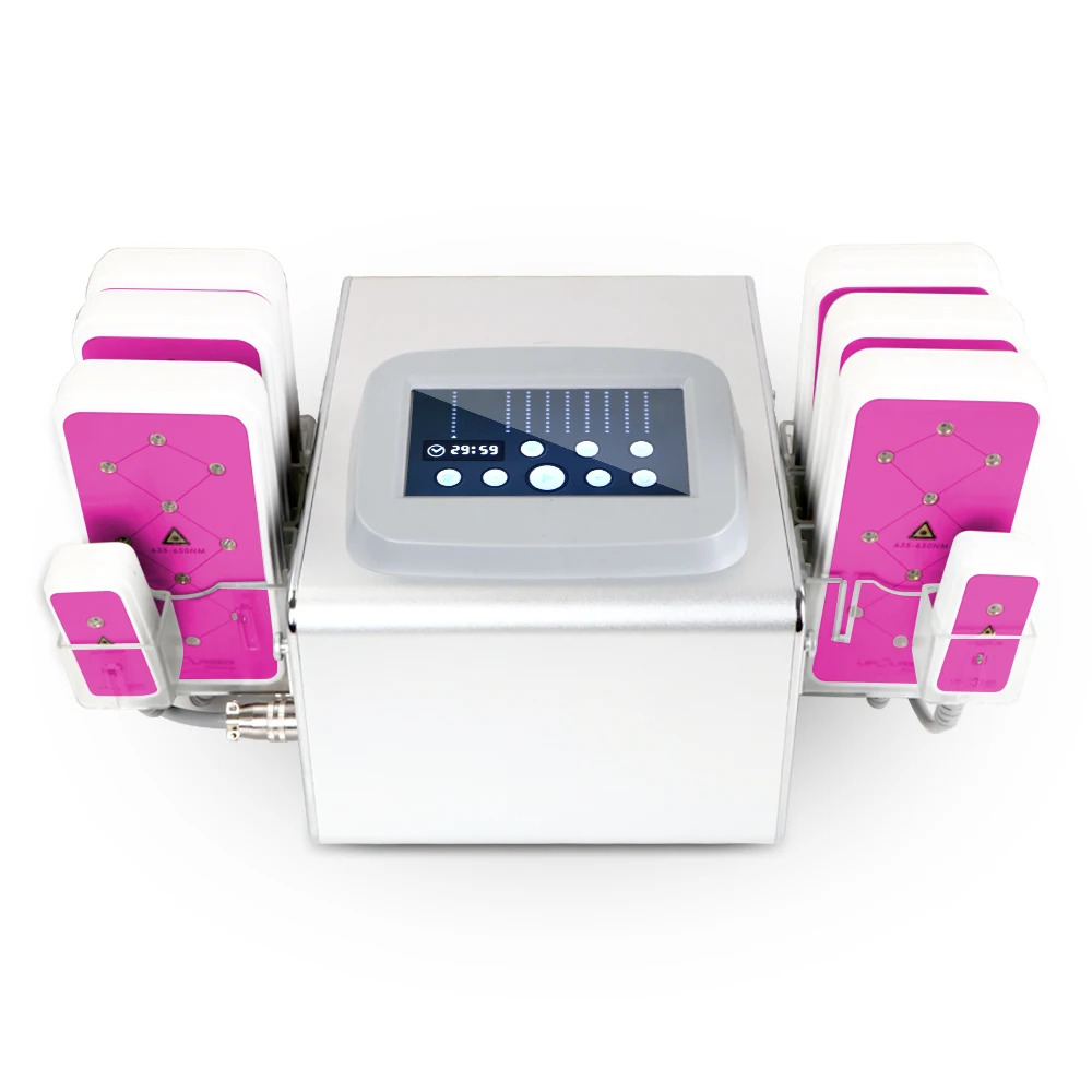 

Portable 8 Pads LED Body Massager Abdomen Thighs Arms Cellulite Removal Slimming Machine