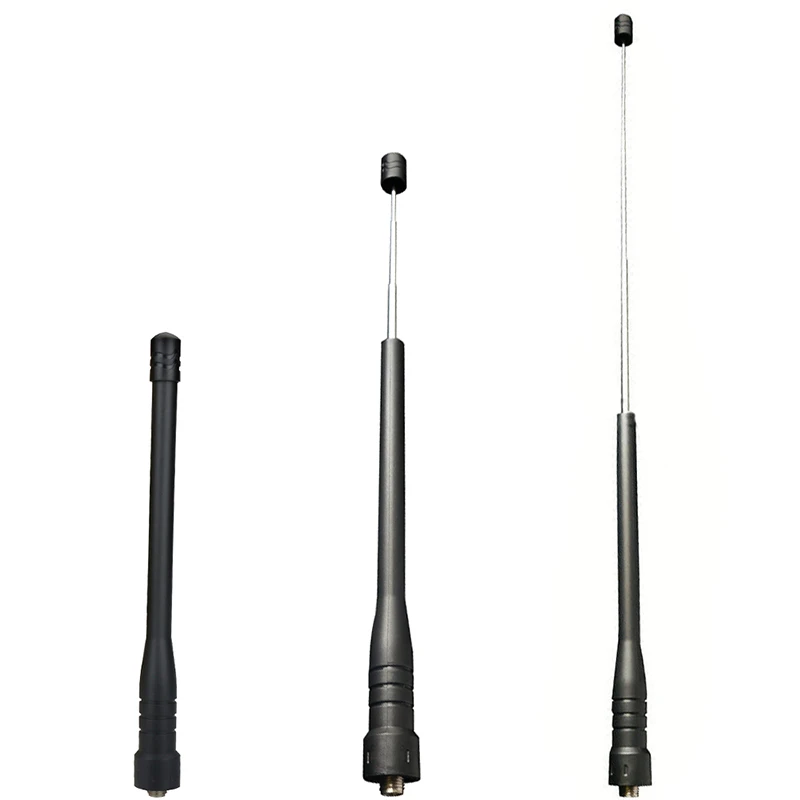 Antenna universale SMA femmina Dual Wide Band flessibile Walkie Talkie asta telescopica Antenna ad alto guadagno per Baofeng 888s