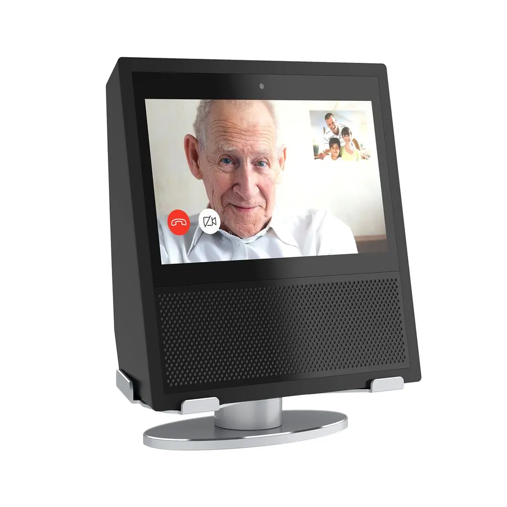 Staffa di Base antiscivolo con supporto in alluminio per Amazon Echo Show 5 supporto per altoparlante con staffa girevole a 360 gradi
