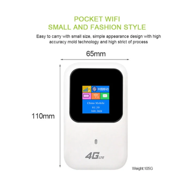 4G LTE Tasche Wifi Router Tragbare Auto Mobile Wifi Hotspot Wireless Broadband Entsperrt Modem 4g Extender Repeater