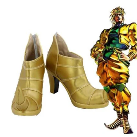 

JoJo's Bizarre Adventure 3 Dio Brando Cosplay Boots Shoes High Heel Men Costume Customized Accessories Halloween Party Shoes