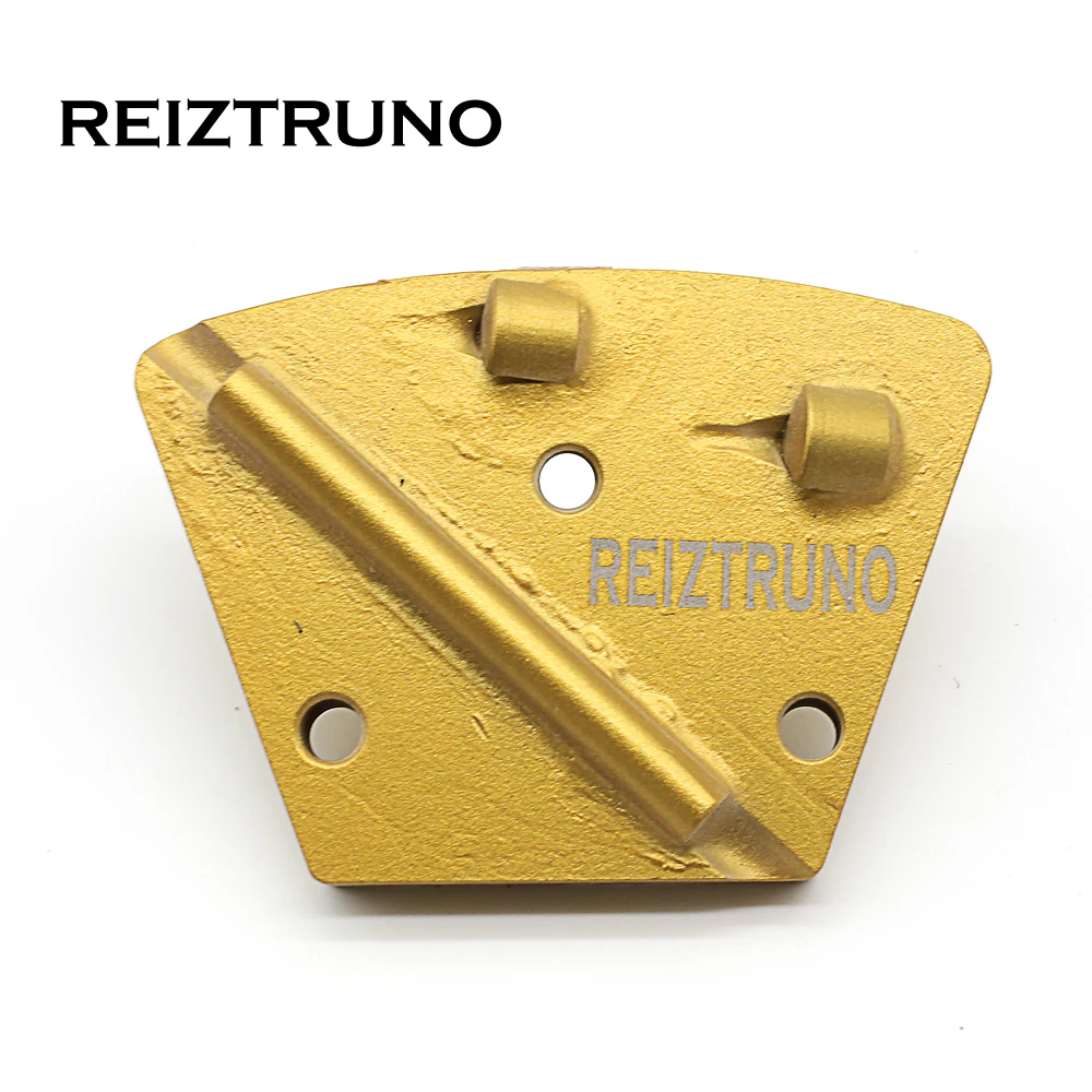 REIZTRUNO 2*1/4PCD two segment fan-shaped and pcd diamond floor polishing pads grinding discs for Concrete Epoxy Removal