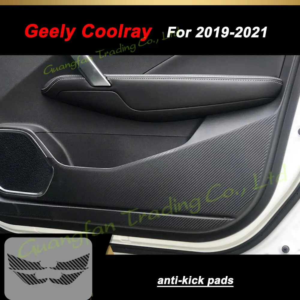 For Geely Coolray 2019-2021 3D/5D Carbon Fiber Car Interior Cover Center Console Color Sticker Decals Products Parts Accessories